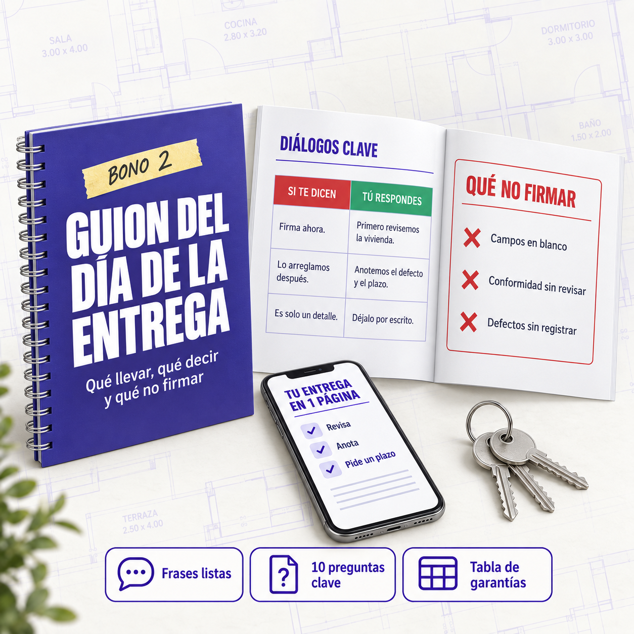 Guion del Día de la Entrega con frases y preguntas